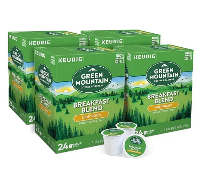 Green Mountain Breakfast Blend K Cups 96 pack