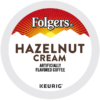 Folgers Hazelnut Cream k cup keurig