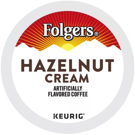 Folgers Hazelnut Cream k cup keurig