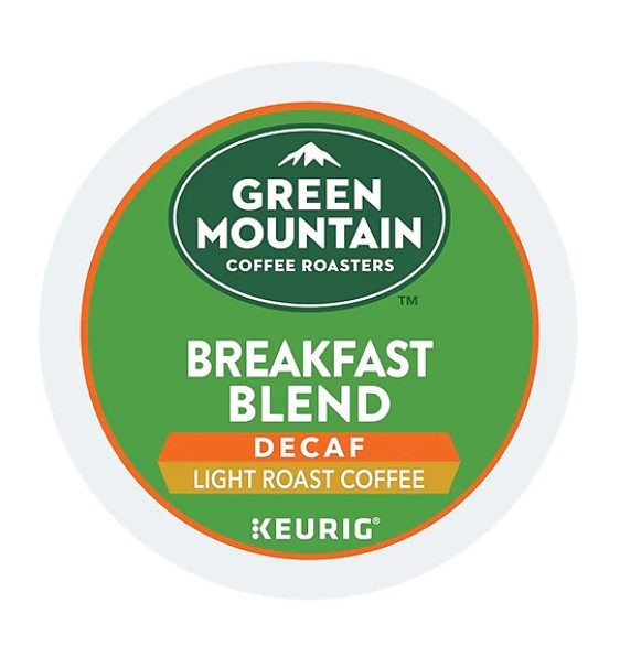 Green Mountain Breakfast Decaf 96 count