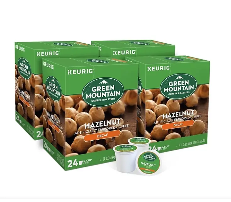Hazelnut decaf 96 K Cups Green Mountain