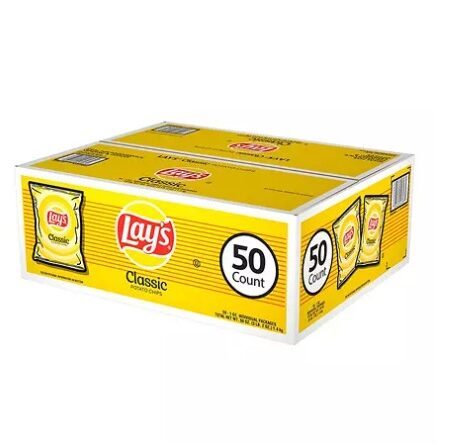 Lay's classic potato chips 1oz 50 pack