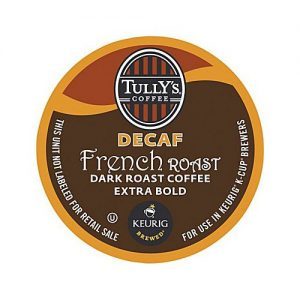 Tully's French Roast Decaf Coffee - K-Cup