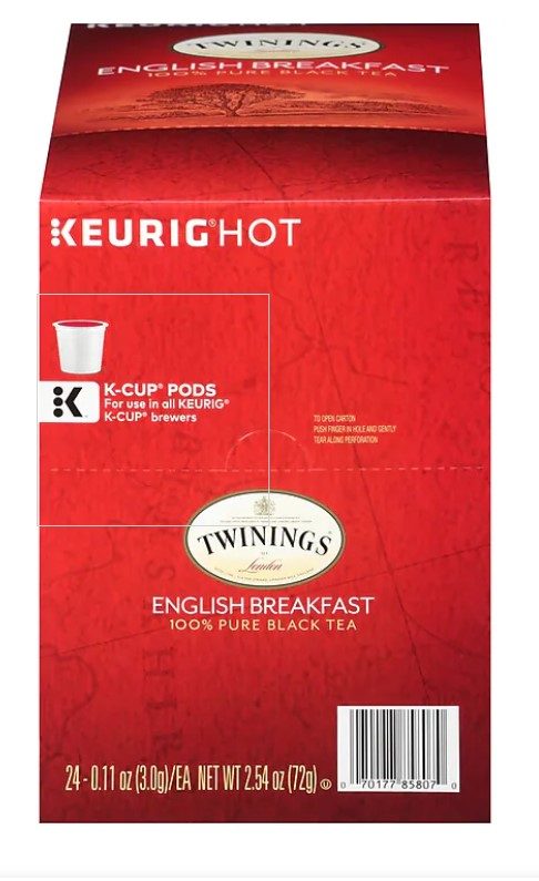 Twinings English Breakfast Tea K Cup Free Shipping on ALL Orders