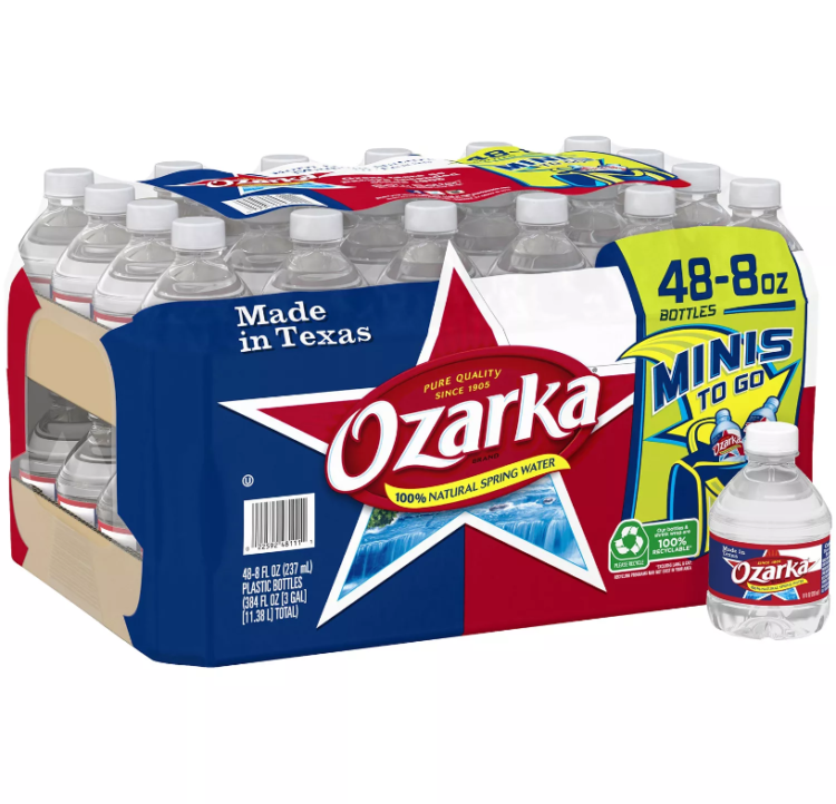 Ozarka Natural Spring Water 8 oz 48 pack