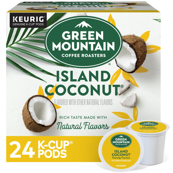 island coconut green mountain 24 pack