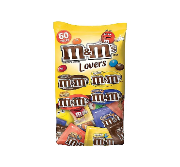 M&M's Chocolate Candy Fun Size Variety Assorted Mix Bag, 60 Pieces