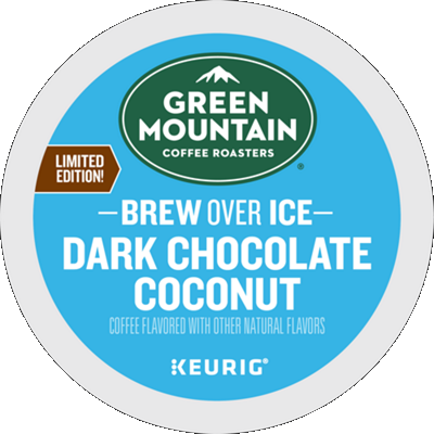 Green Mountain Brew Over Ice Dark Chocolate Coconut Coffee